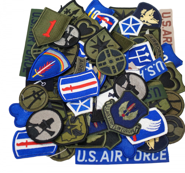 GI Assorted Military Patches – 100pk