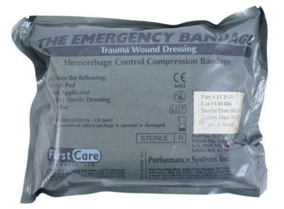 GI First Aid Sterile Field Dressing With Ties