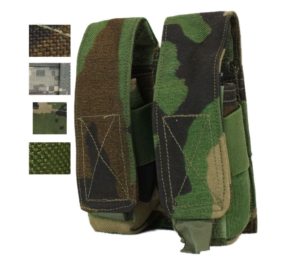 Point Blank Double Large Flash Bang Pouch-OD Green - PNA Surplus