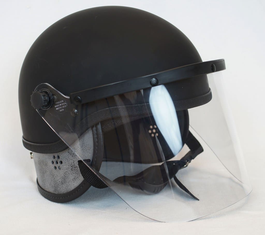Rfs Riot Helmet 1003664 - Riot Helmet With 3MM Face Shield & Pads - PNA Surplus