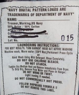 GI US Navy NWU Type I Trousers – Navy Digital