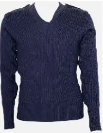 GI Military V Neck Commando Sweater  Navy – Size 32