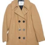 Women’s Wool Fidelity Peacoat Double Breasted With Quilted Lining – 3/4 Jacket