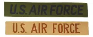 GI “U.S. AIR FORCE” Chest Name Tapes – 50pk