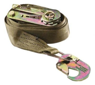 GI U.S. Military Surplus 10 Foot Aerial Cargo Ratchet Straps – 1.75″ Wide Nylon Webbing