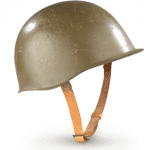 Czech Military Issue M52 Steel Helmet – Leather Lined And Adjustable Strap