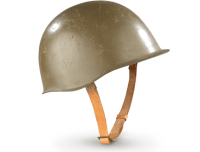 Czech Military Issue M52 Steel Helmet – Leather Lined And Adjustable Strap