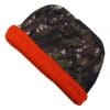 Hunting Camo / Orange Reversible Knit Beanie Hat Cap