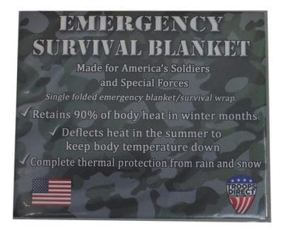 Emergency Survival Blanket By Troops Direct