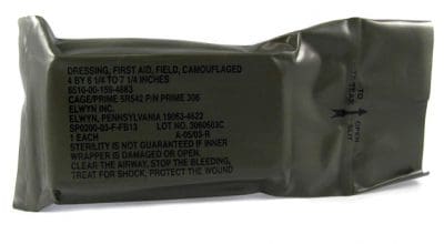 GI First Aid Sterile Field Dressing With Ties