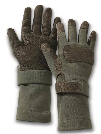 U.S. Military Combat GEC FROG Gloves – Fire & Cut Resistant – Sheep Leather/Aramid