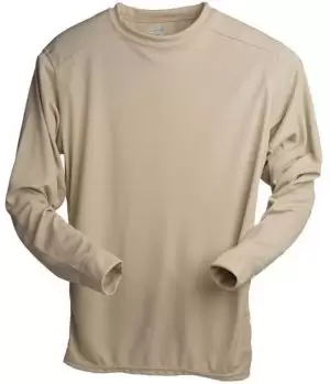 US Made FWDFIT Layer 1 Long Sleeve Crew Neck T-Shirt – Lightweight Moisture Wicking Base Layer