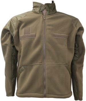 AOS Tactical Polartec Fleece Full Zip Jacket – Made In USA – Tan 499