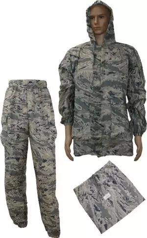 Lightweight 100% Nylon 3 Piece Packable Rainsuit – Jacket, Pants & A Drawstring Carrying Pouch – ABU