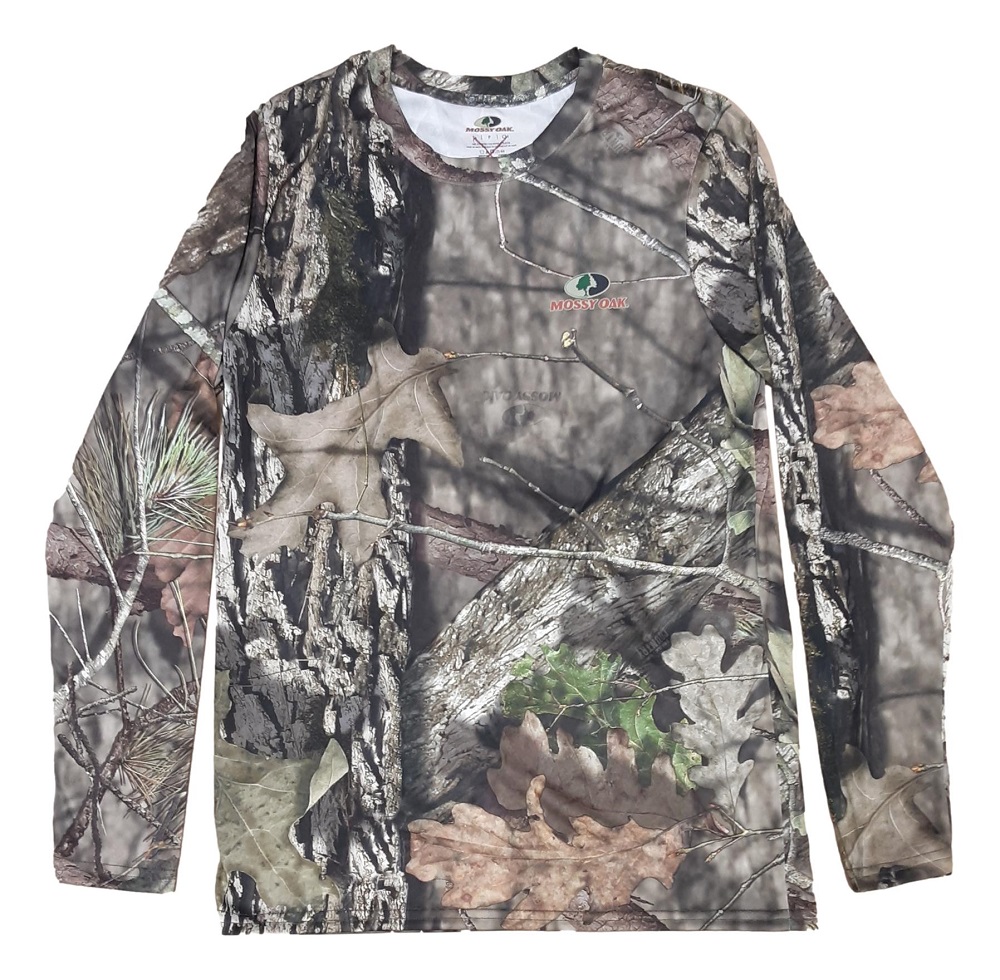 Chemise De Pêche Homme Mossy Oak – Manches Courtes, Motif Camouflage Noir/bleu, Taille M, Neuve Avec étiquettes