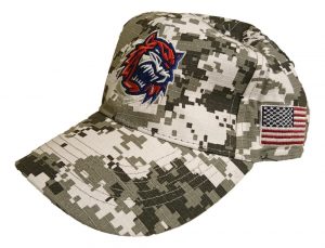 Urban Camo Baseball Cap – Tiger Emblem & American Flag – One Size With Velcro Adjustable Closure
