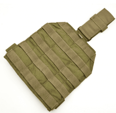 GI Eagle Industries MOLLE Single Point Drop Leg Panel With belt Attachment - NSN: 8415-01-519-5204 - Near New - Khaki