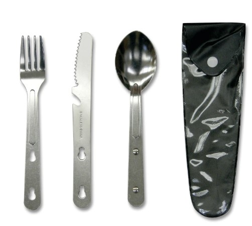 Campers Knife, Fork & Spoon Kit