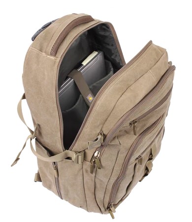 Rothco Rolling Canvas Backpack – Khaki