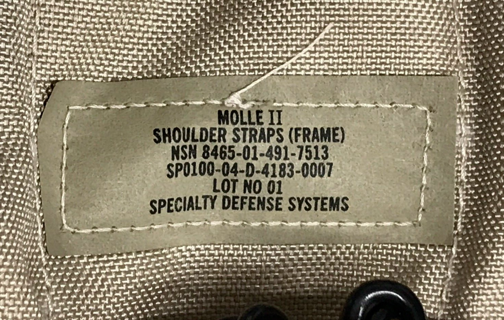 GI Molle Shoulder Straps