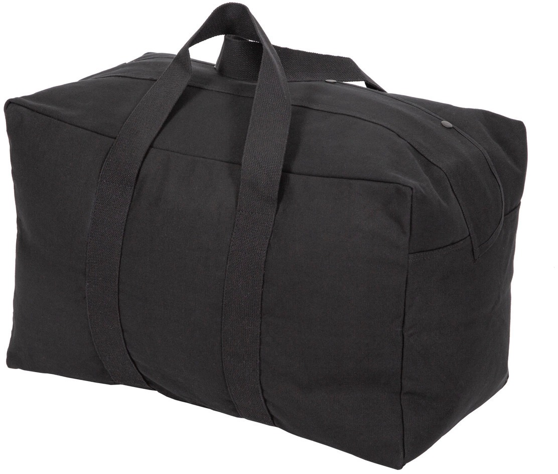 GI Style Heavy Duty Canvas Side Zipper Cargo Bag