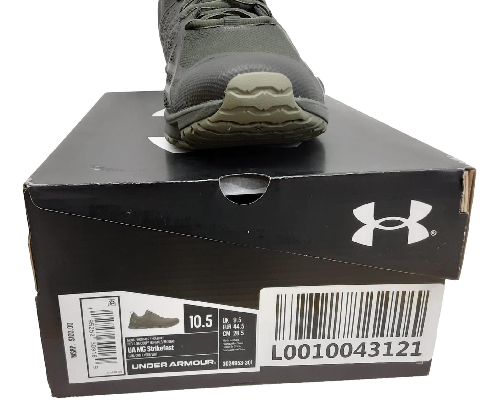 Under Armour Men’s Micro G Strikefast Hiking Athletic Shoes – Marine Green