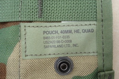 GI Safariland 40mm HE (High Explosive) Quad 4 Pocket Grenade Pouch Type 1 – SPEAR ELCS MOLLE II