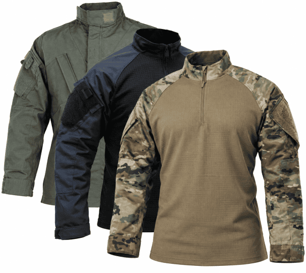 T.R.U. 1/4 ZIP Winter Grid Fleece Combat Shirt
