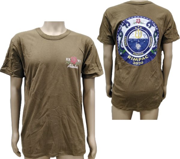 Custom Decorated Navy Logo on a NWU TYPE III Worrking U.S. NAVY Short Sleeve T-Shirt