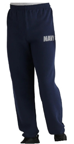 SOFFE – “U.S. NAVY” Print APFU Fleece Sweatpants Navy