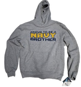SOFFE – 1st Quality “Proud to be a Navy Brother” Athletic Hoddie Sweatshirt