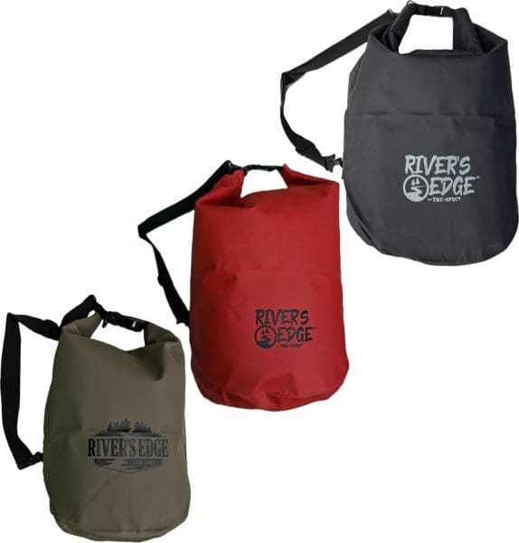 Rivers Edge Waterproof Dry Bag – Heavy-Gauge 500D PVC-Coated Nylon Float Bag