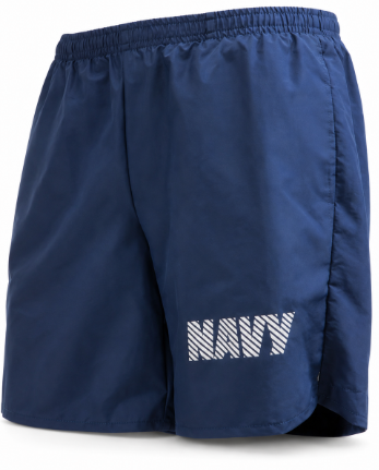 GI Soffe U.S. Navy 6 Inch PT Nylon Shorts With Reflective Screen Print