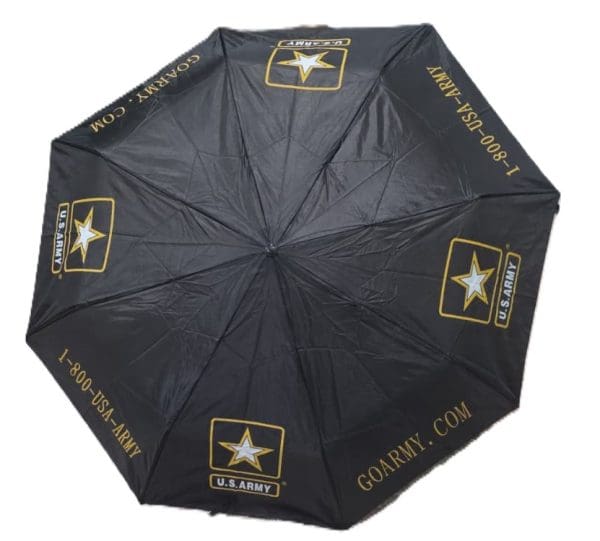 “U.S. ARMY” -Branded Canopy Umbrella Featuring the Official Army Star Logo