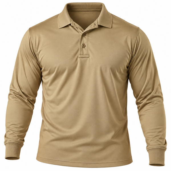 TRU-SPEC 24-7 Series Men’s Long Sleeve Performance Polo Shirt – 100% Polyester
